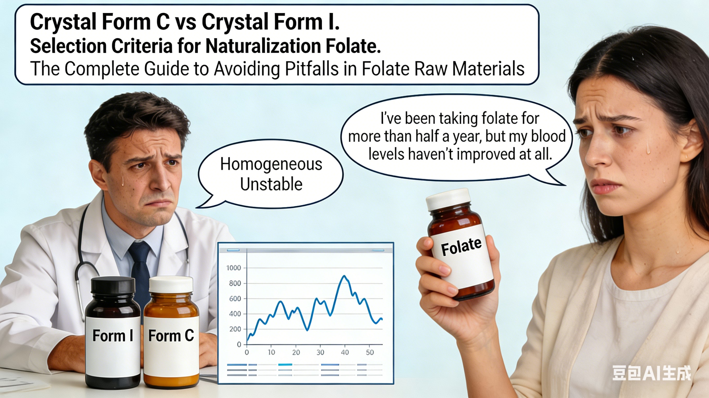 19 năm sản xuất thành phần Folate: 90% công ty tìm thấy dạng tinh thể của hoạt chất Folate